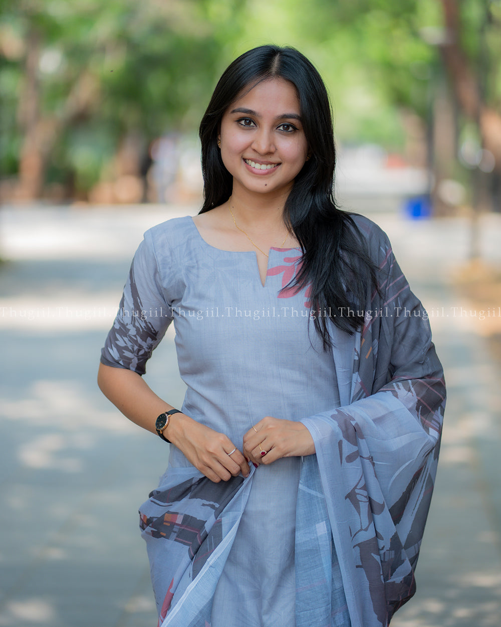 T387 Bavya - Kurta Set (Top-Dupatta)