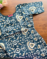 T193 Teal Pure Cotton Kurta