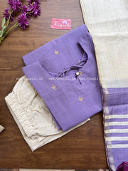 T314 Lilac Aura Kurta Set