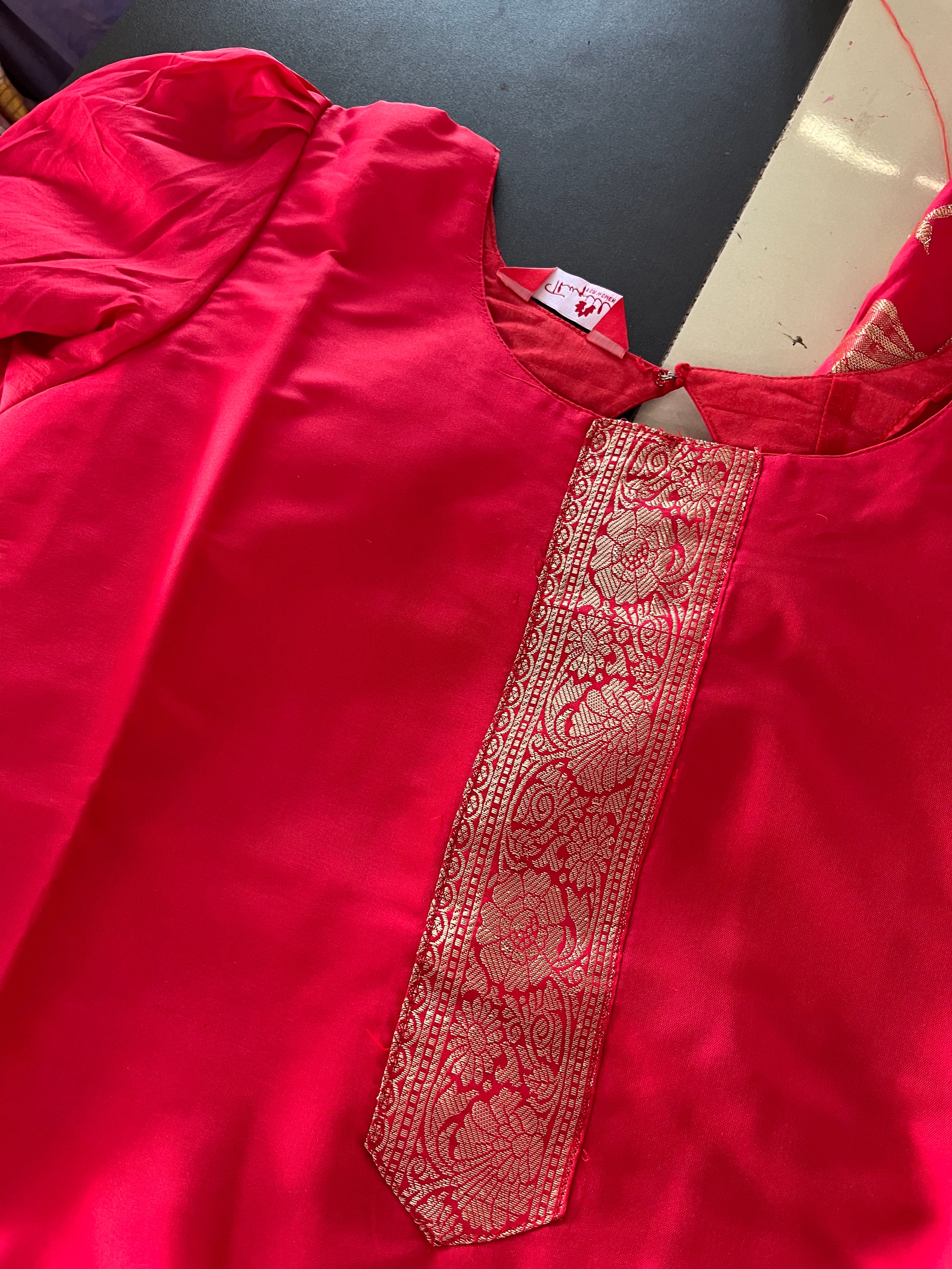AS064 Soft Silk Kurta Set (Top  Dupatta)