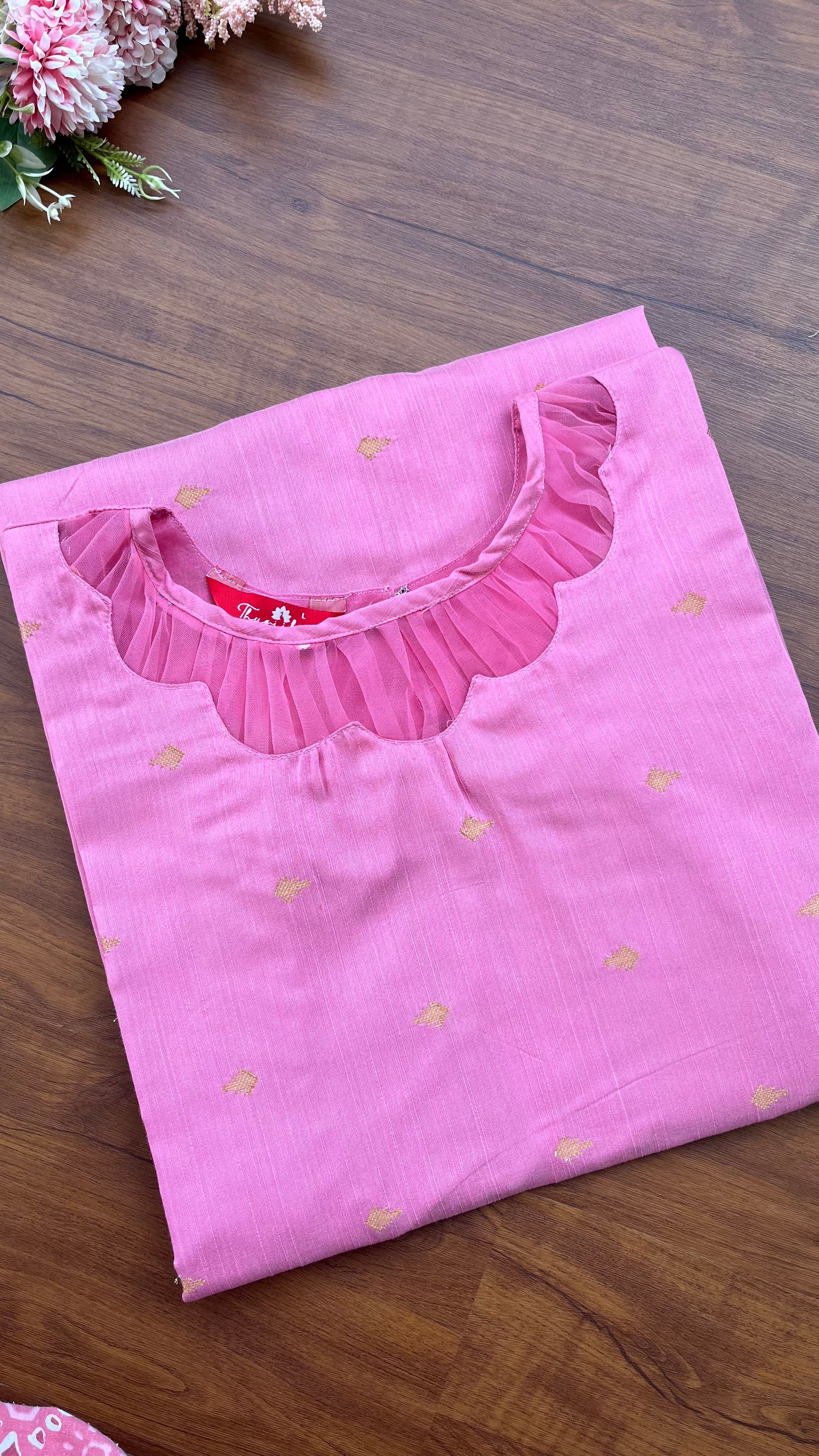 T108 Candy Crush Silk Kurta Set