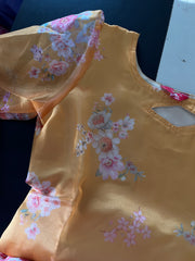 AS081  Organza Kurta