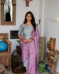 T364 Nikita - Kurta Set (Top - Dupatta)
