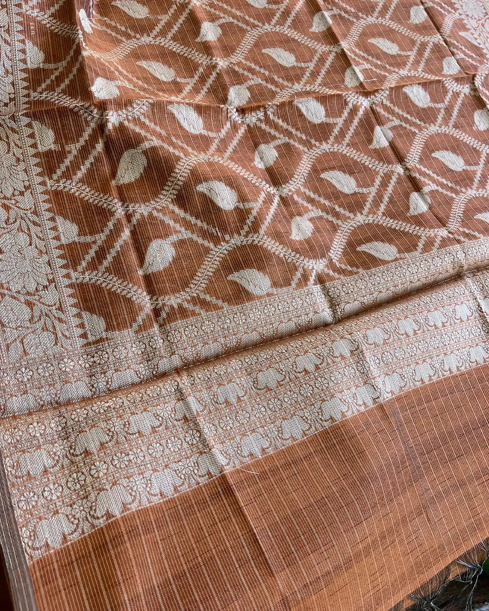 T117 Honey - Kota Banaras Kurta set (Top-Dupatta)