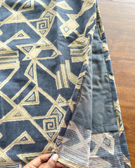 T195 Luxe Grey Silk Kurta