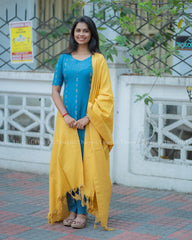 T383 Sindhu - Handloom Kurta Set