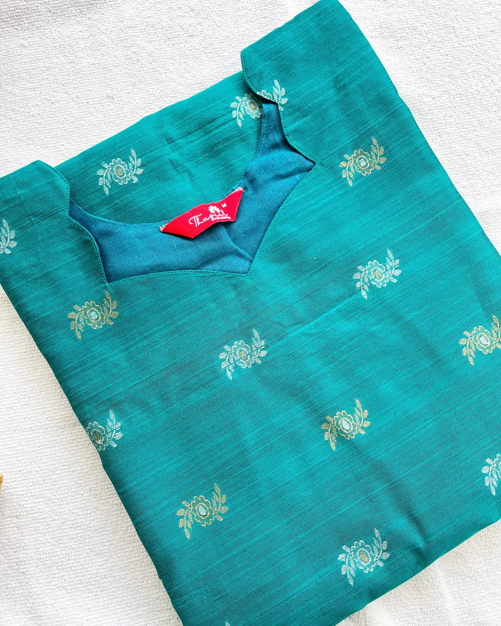 T066 Premium raw silk kurta set