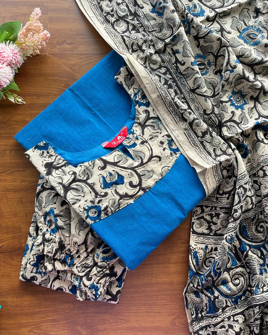 T180 Kalamkari Cotton Kurta Set