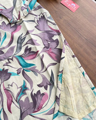 T138 Floral Printed Cotton Kurta