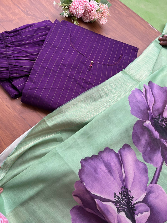 T107 Luxe - Royal Vines Kurta Set (Pre Order 25-30  days)