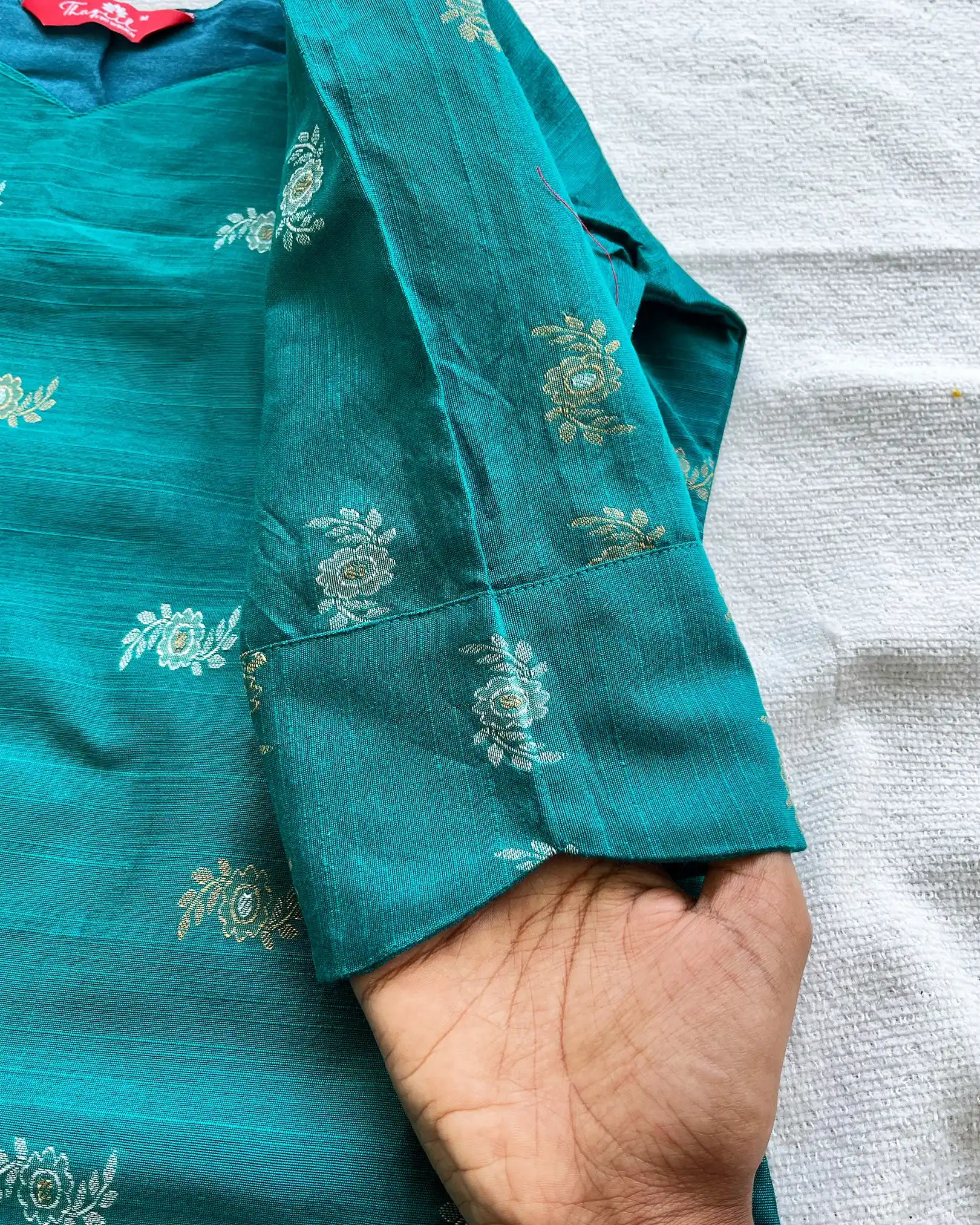 T066 Premium raw silk kurta set