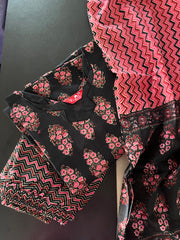 AS083 Cotton Kurta Set (Top Pant Dupatta)