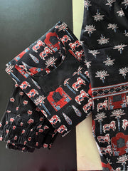 AS096 Cotton Kurta Set (Top dupatta pant )