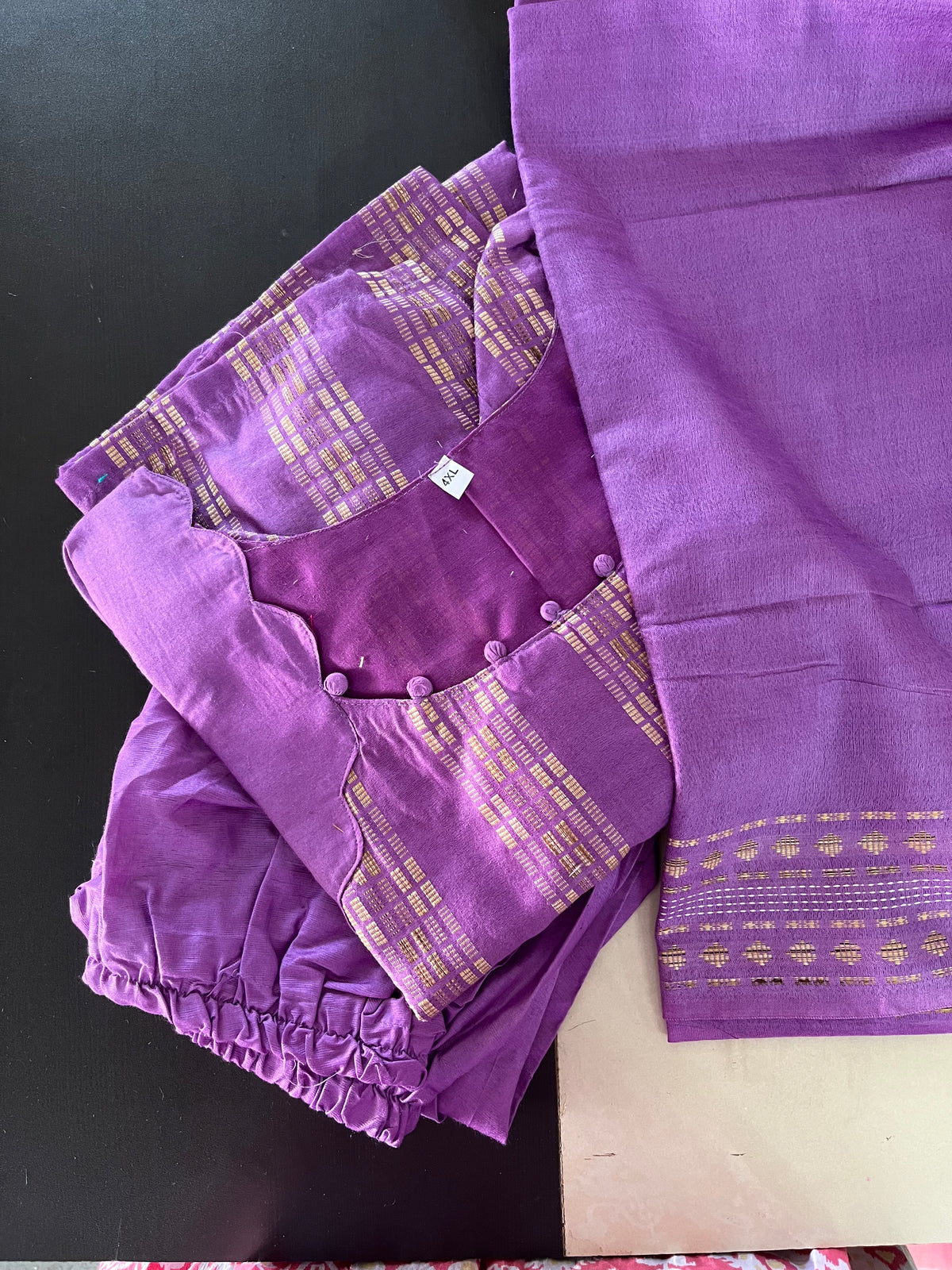 AS019 Silk Kurta Set (Top Pant Dupatta)