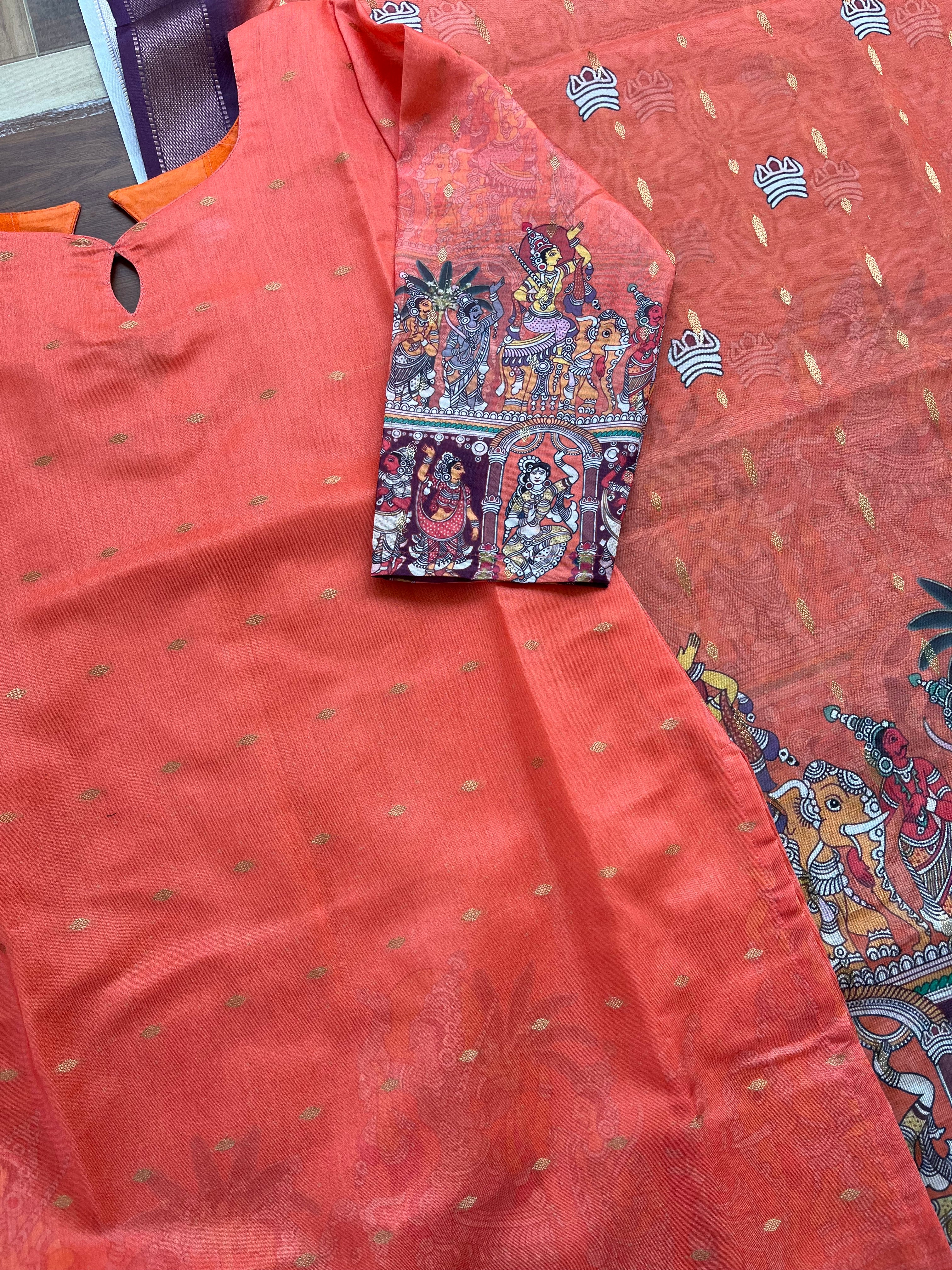 T332 Mythika Kurta Set (Top-Dupatta)