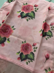 AS153 Floral Organza Kurta