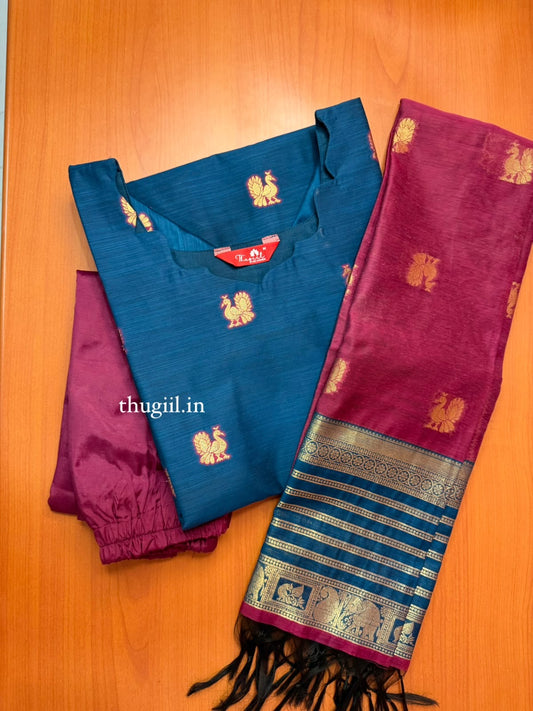 T521 Padmini (Peacock)  - Kurta Set