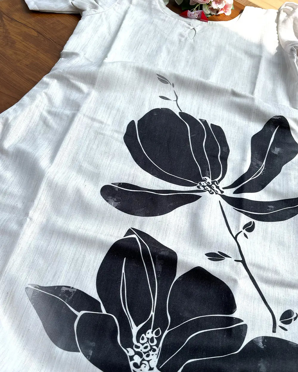 T245 Off-white Cotton Kurta