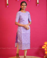 T209 Lilac Aura Kurta