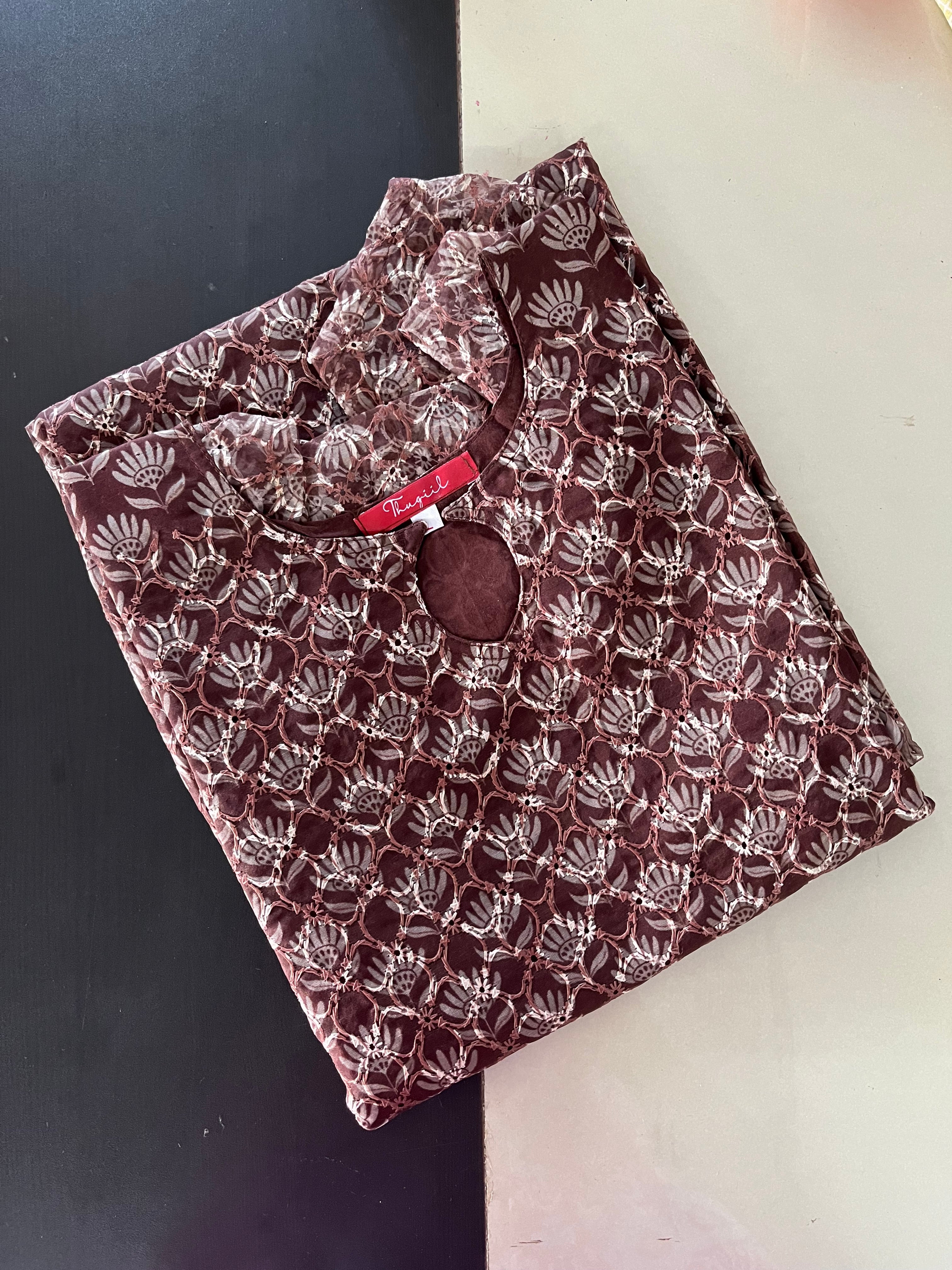 AS031  Organza Kurta