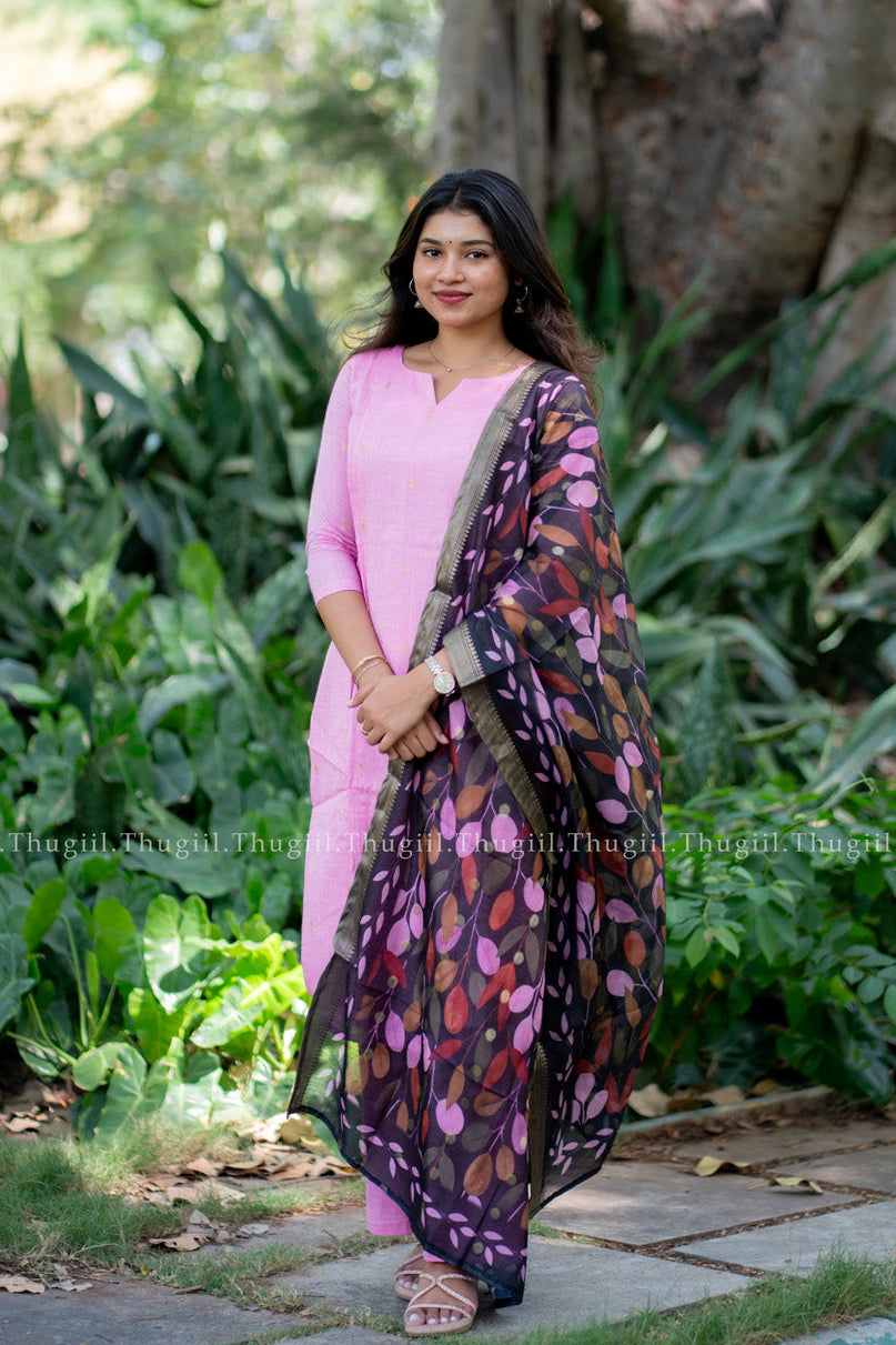T477 Indira (Pink) - Kurta Set