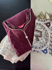 AS066 Butter silk  Kurta set (Top pant dupatta)