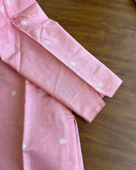 T164 Pastel Pink Butter Silk Kurta