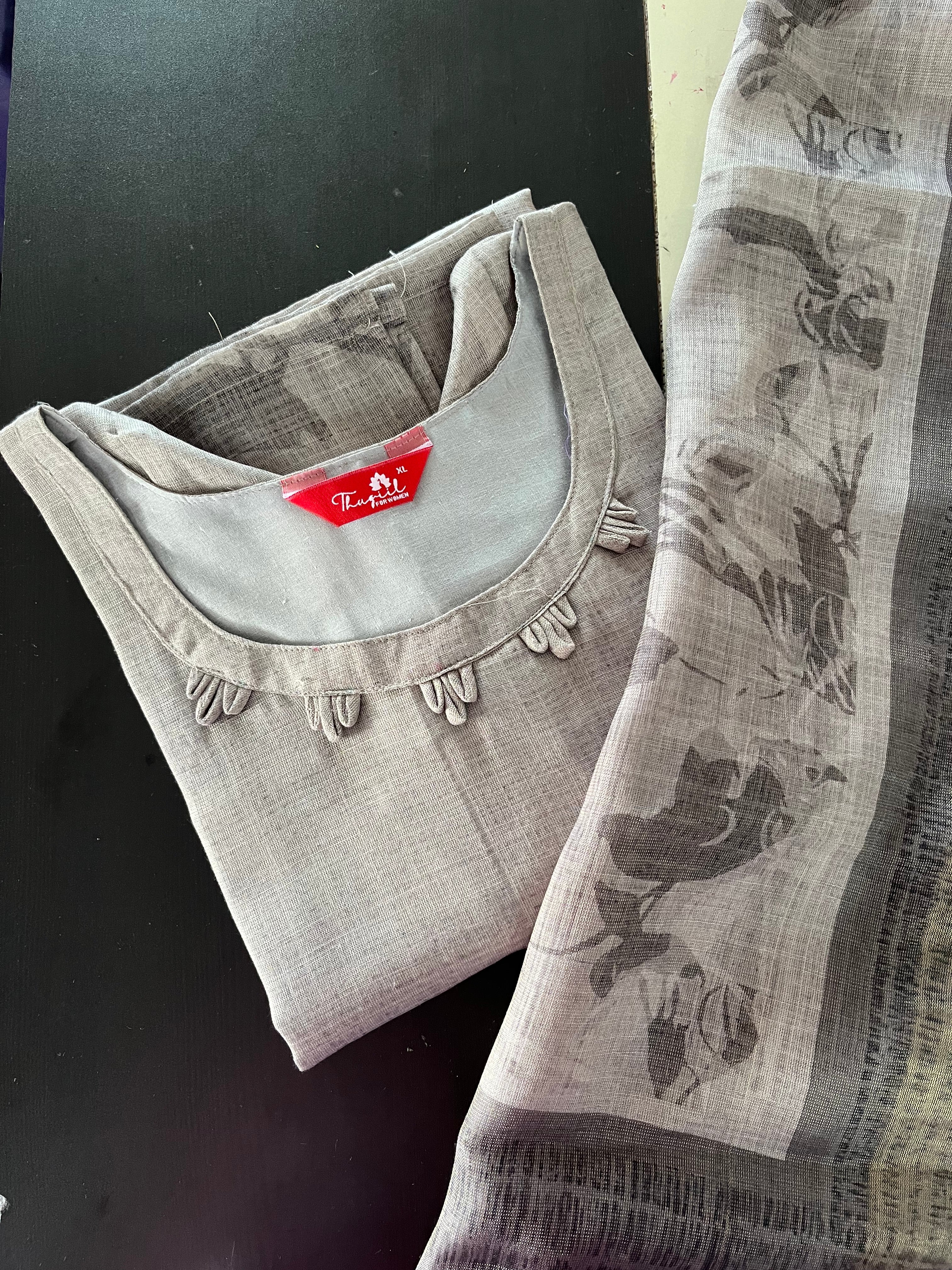 AS085 Tissue Silk Kurta Set (Top Dupatta)