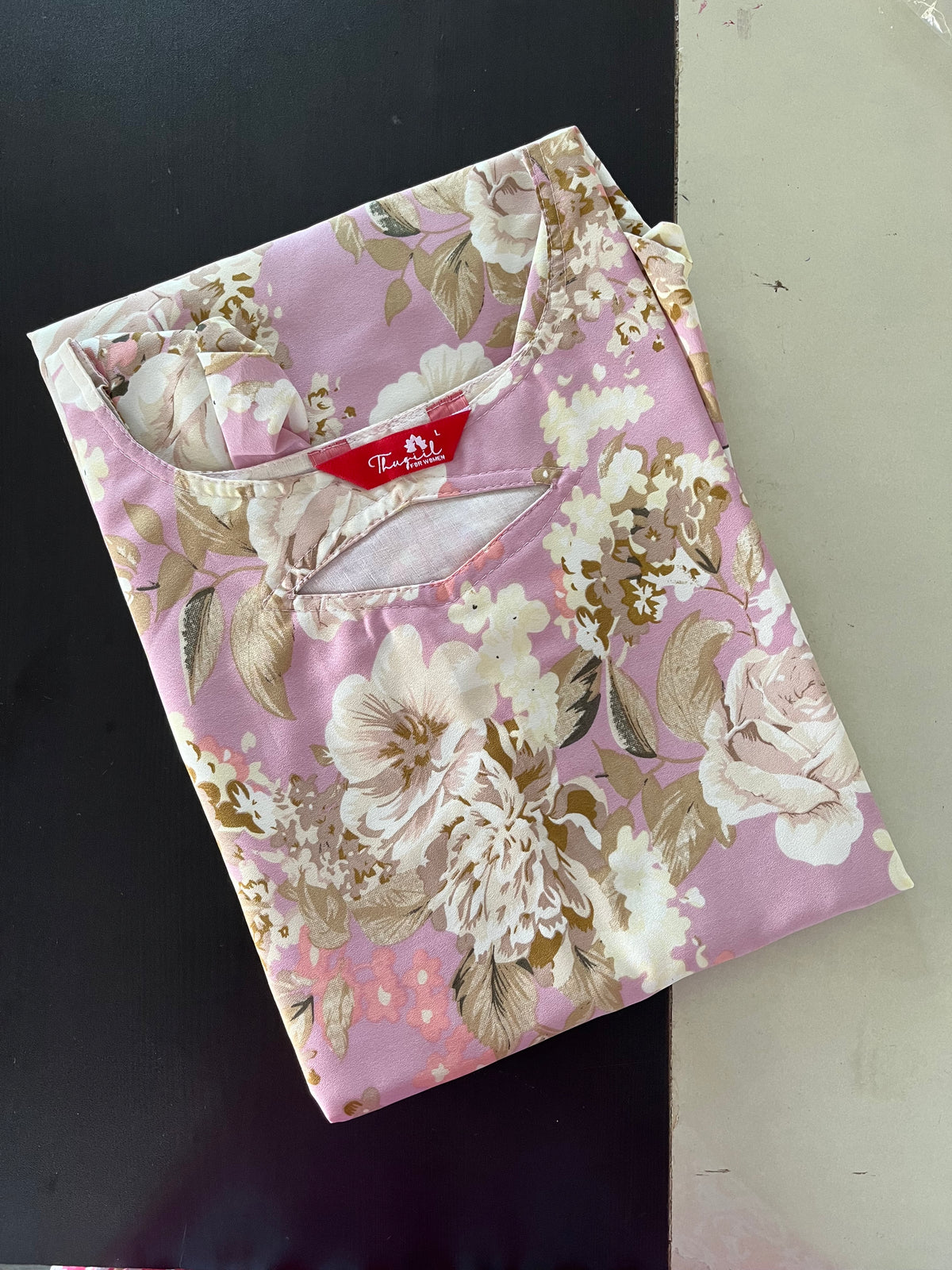 AS076 Floral Kurta