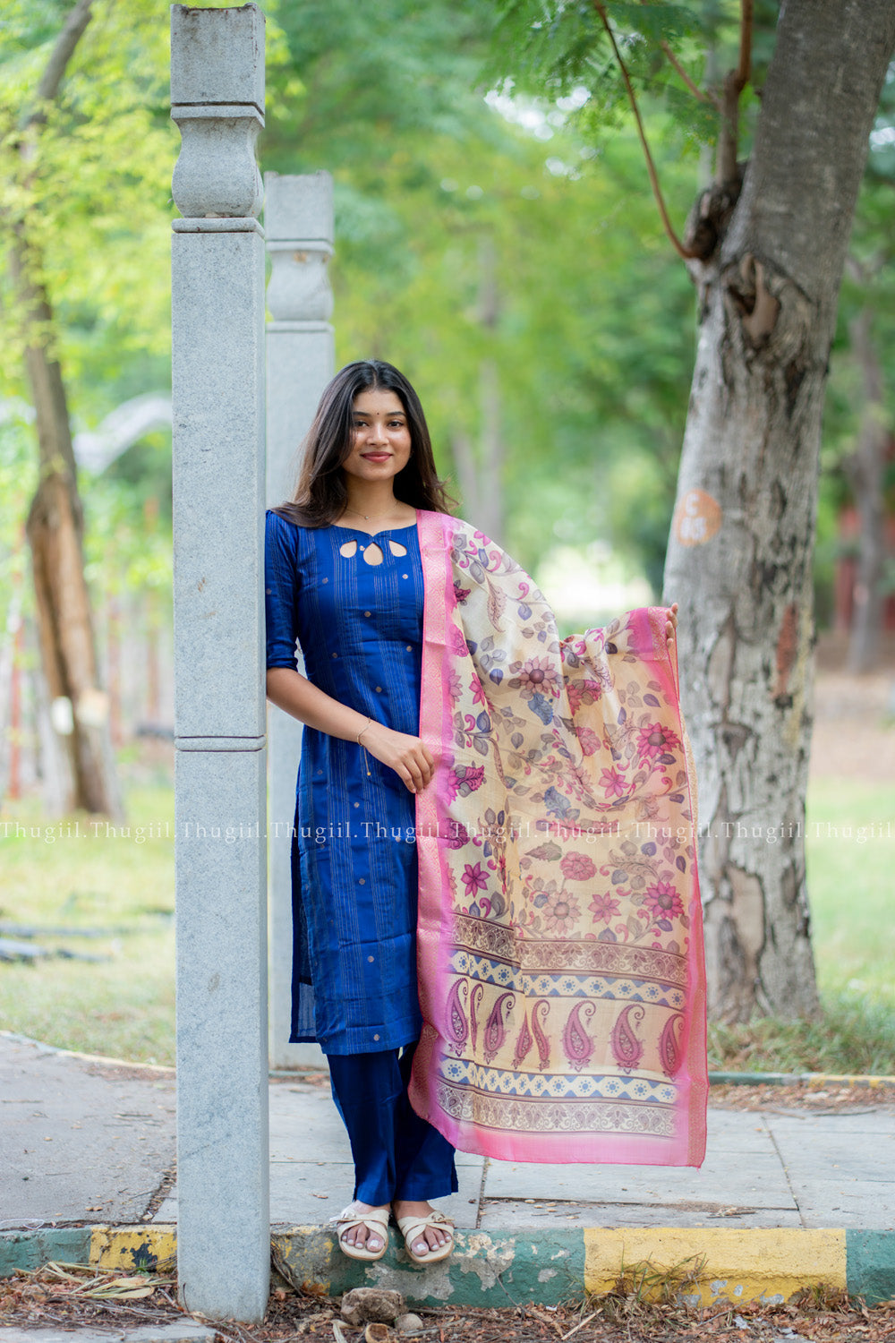 T538 Vaishnavi (Blue) - Kurta Set