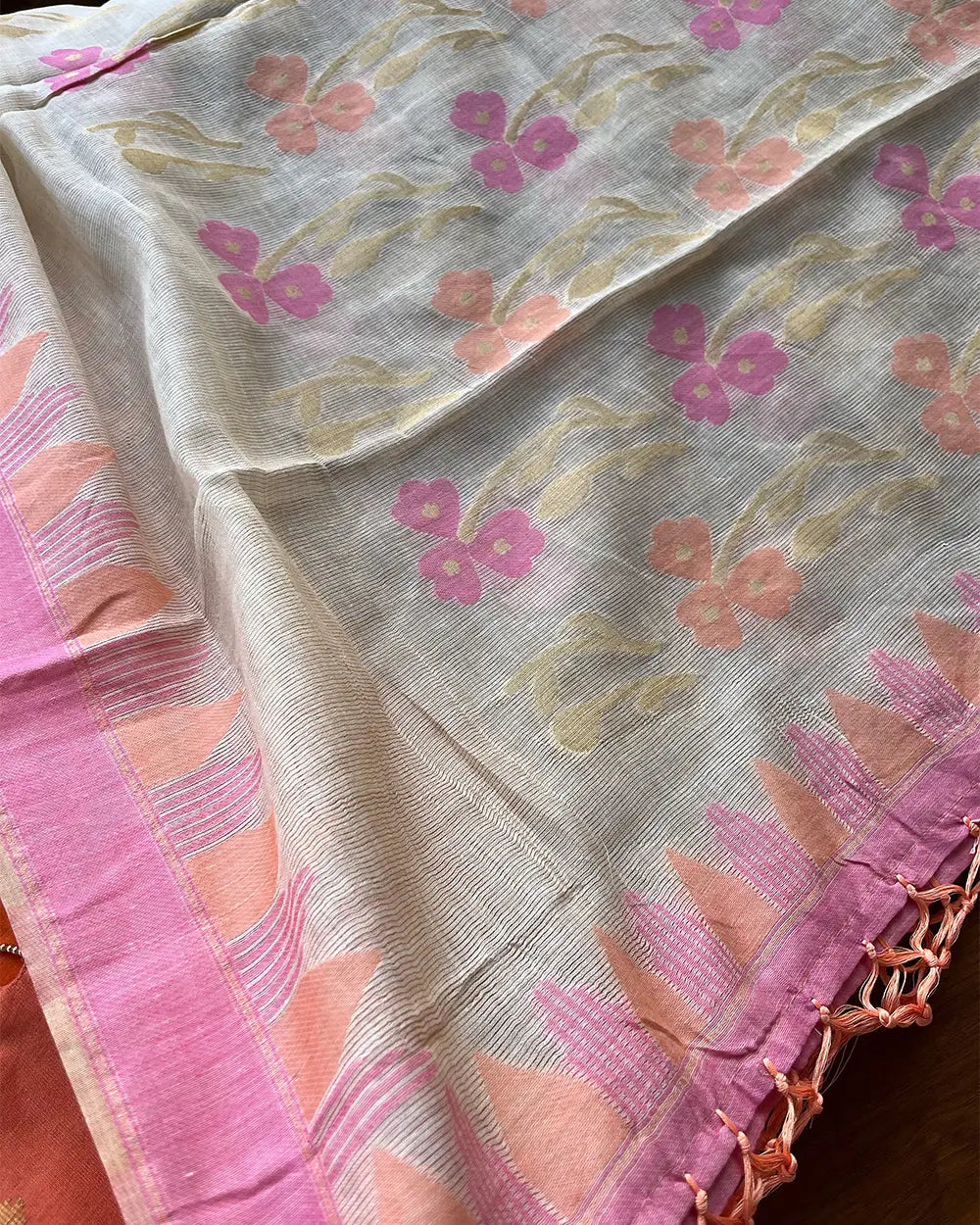 T101 Peach Perfect Silk Kurta Set