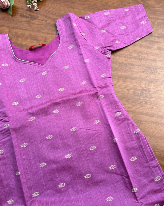 T238 Orchid Silk Kurta Set