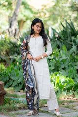 T505 Ridhi ( Grey ) - Kurta Set
