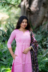 T506 Ridhi ( Pink ) - Kurta Set