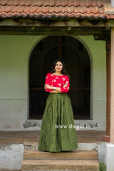 T480 Maanya (Green) - Top & Skirt / Maxi