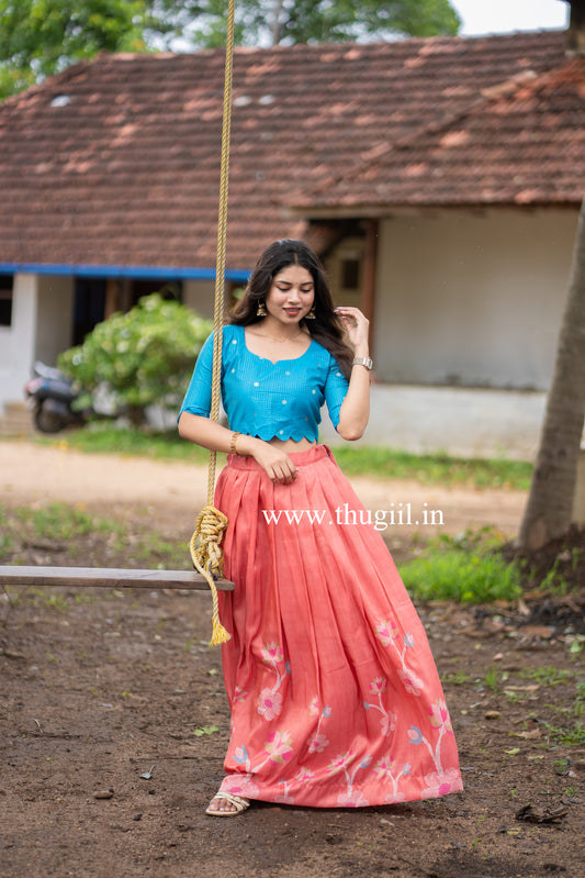 T395 Poorvi - Top & Skirt