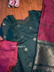 T498 Ezhiloviya (Green ) - Kurta Set