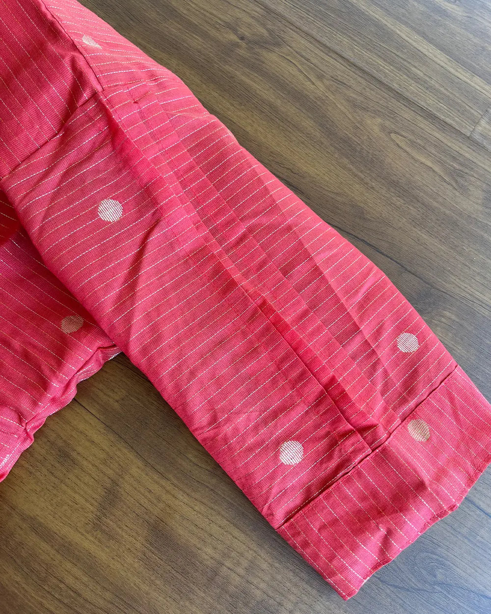 T122 Crimson Red Butter Silk Kurta Set