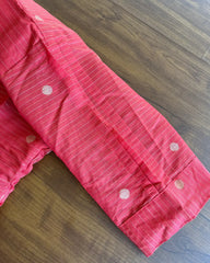 T122 Crimson Red Butter Silk Kurta Set