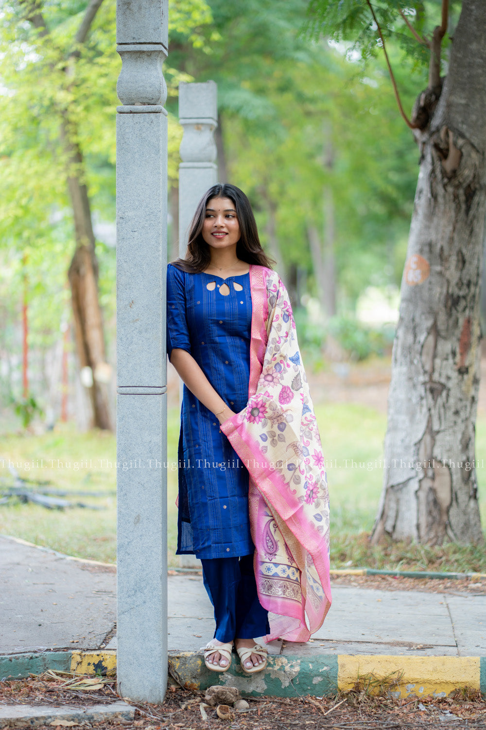T538 Vaishnavi (Blue) - Kurta Set
