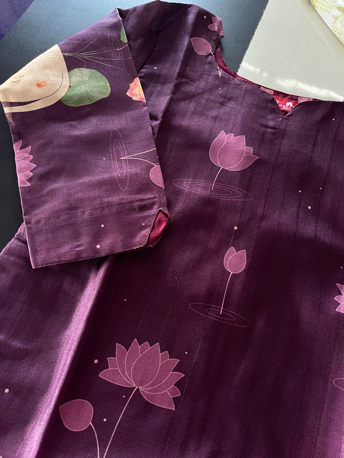 AS090 Butter Silk Kurta Set (Top dupatta pant )