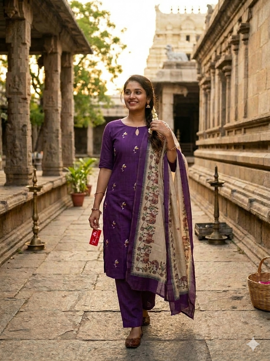 T312 Royal Vanya Kurta Set