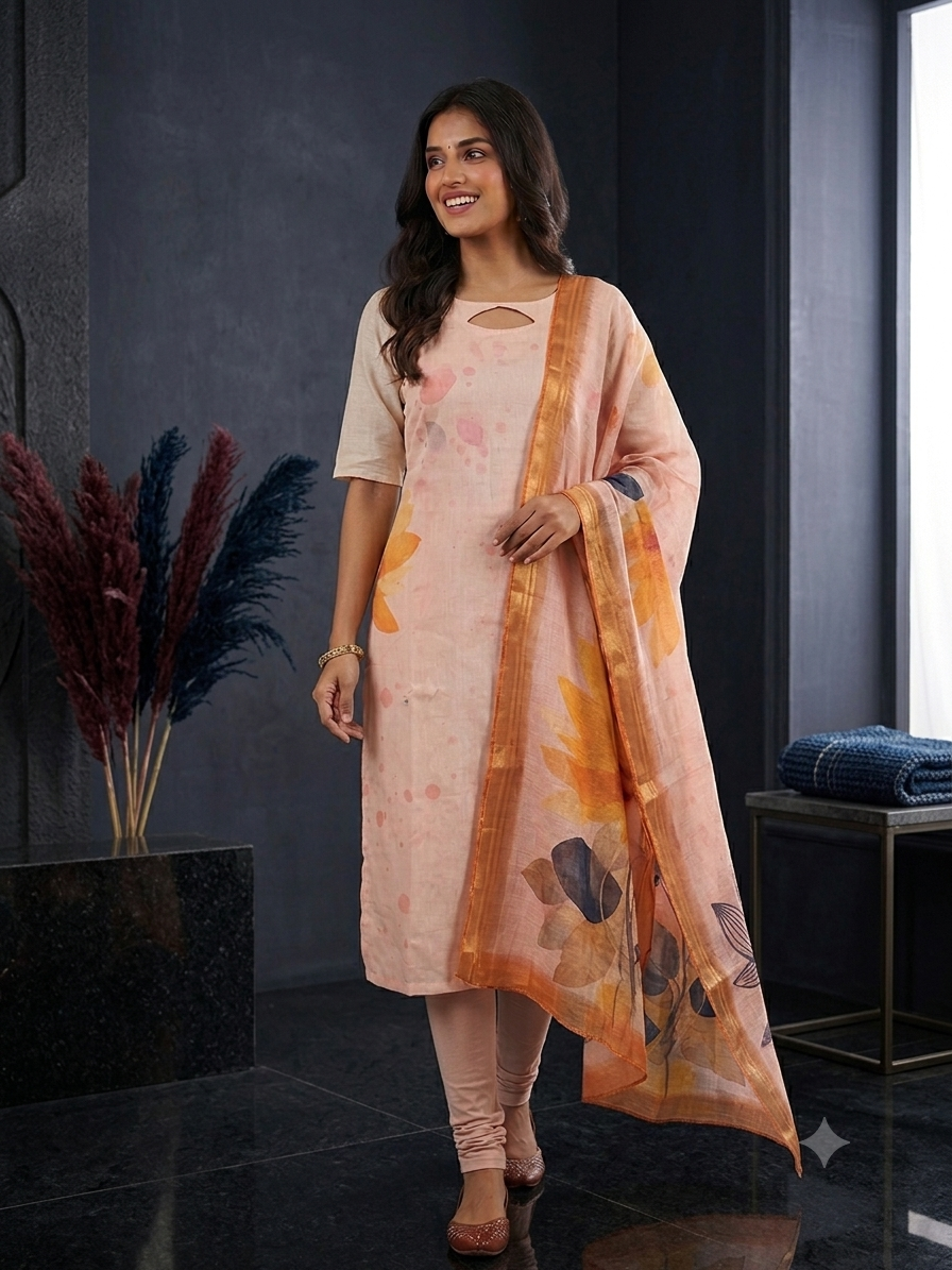 T411 Sakshi - Kurta Set (Top-Dupatta)