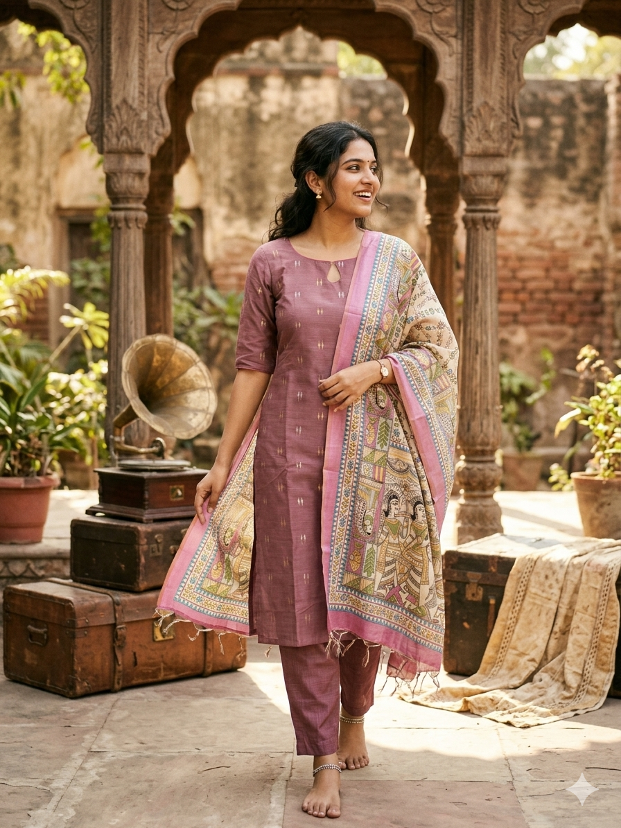 T361  Poovizhi - Kurta Set ( PRE ORDER 25-30 days)
