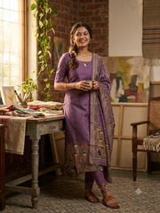 T431 Dhara - Kurta Set (Top-Dupatta)