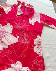 T039 Pink pure soft cotton kurta set