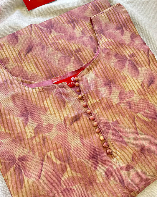 T054 Light Purple Cotton Kurta