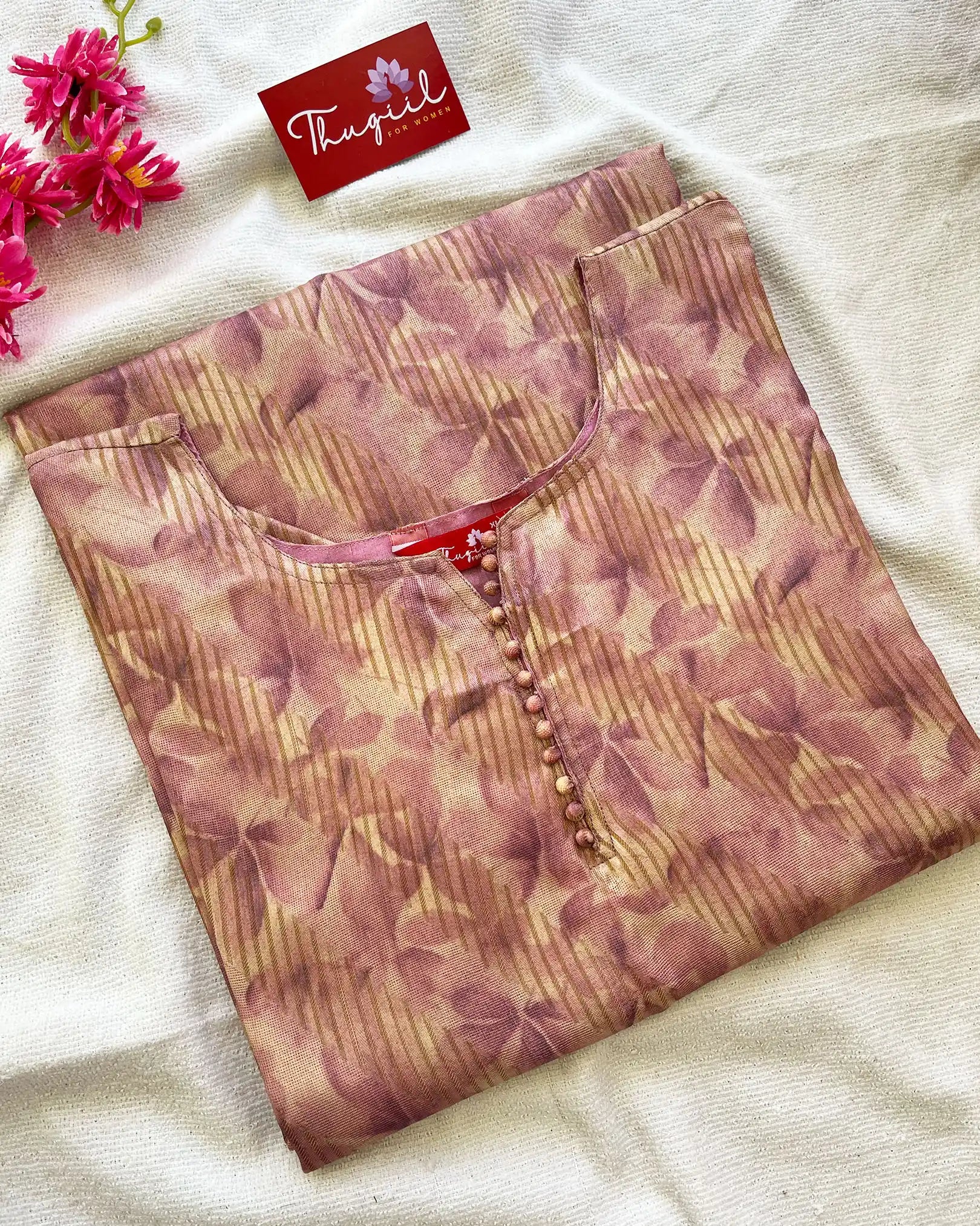 T054 Light Purple Cotton Kurta