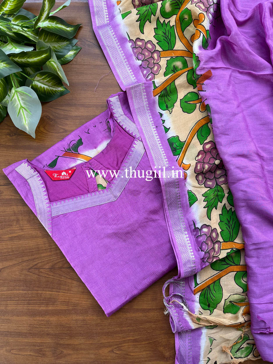 T403 Nithi - Kurta Set (Top-Dupatta)
