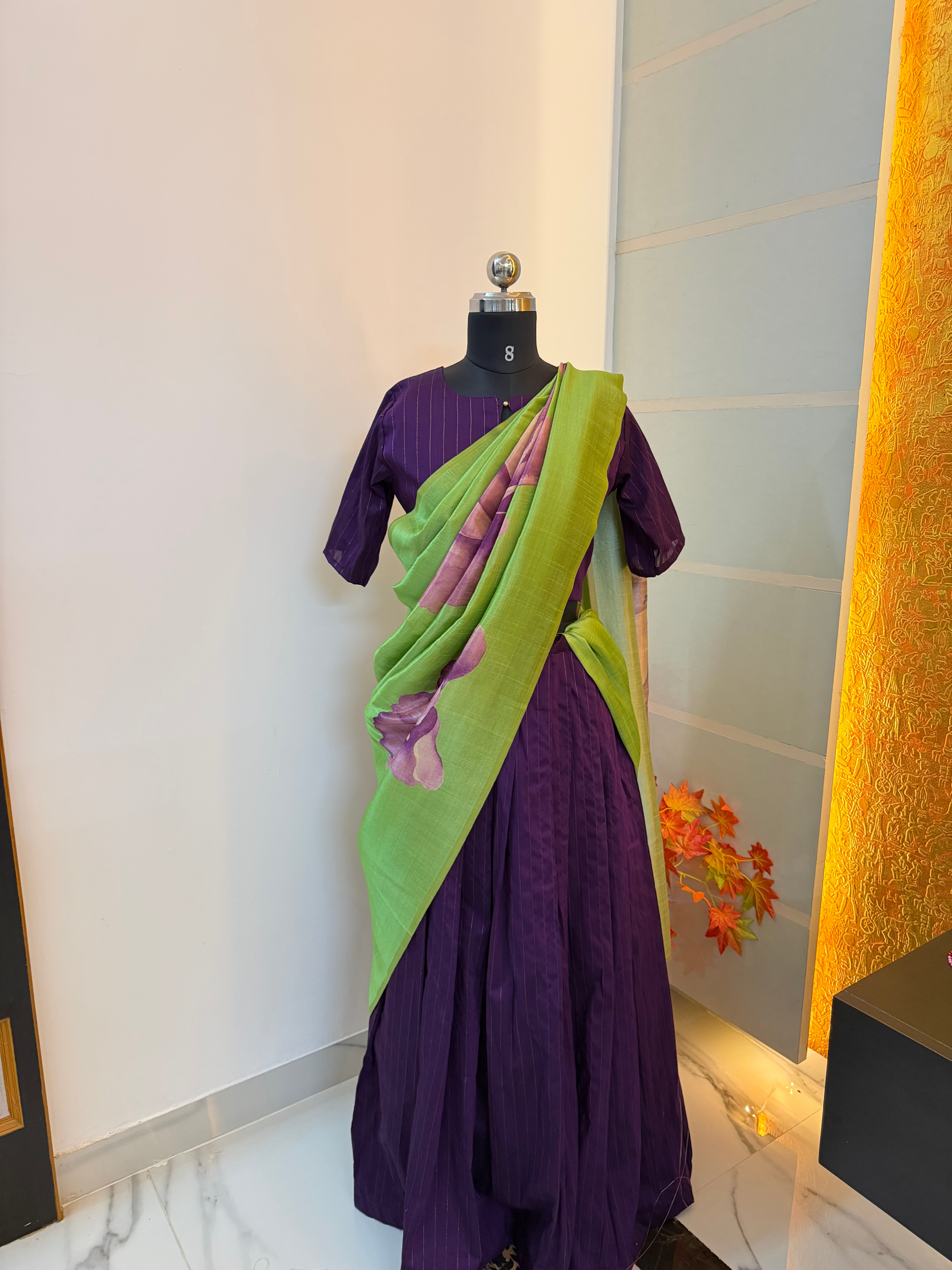 T274 4 in 1 Royal Vine Top - Skirt